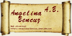 Angelina Bencuz vizit kartica